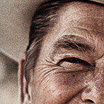 PHOTO MANIPULATION: Making Ronald Regan look bigger than life